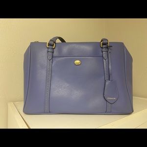 vintage periwinkle coach purse